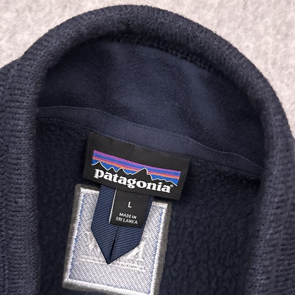 Patagonia Better Sweater Fleece Vest Mens Large New Navy Full Zip Hiking 25882 - Picture 3 of 9